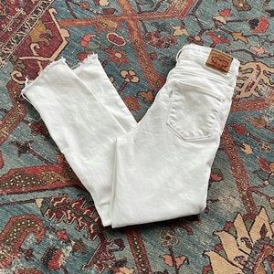 Levi’s 721 white high rise skinny jeans